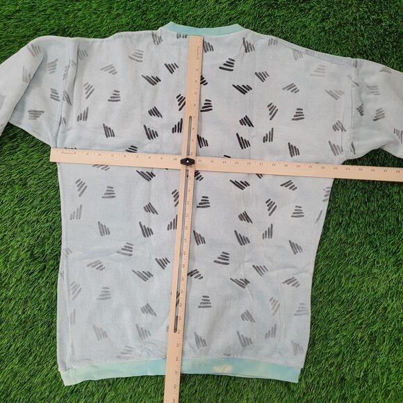 Vintage 80s MOD Terry Sweatshirt Womens XL 23x27 Sun-Faded - Picture 4 of 14